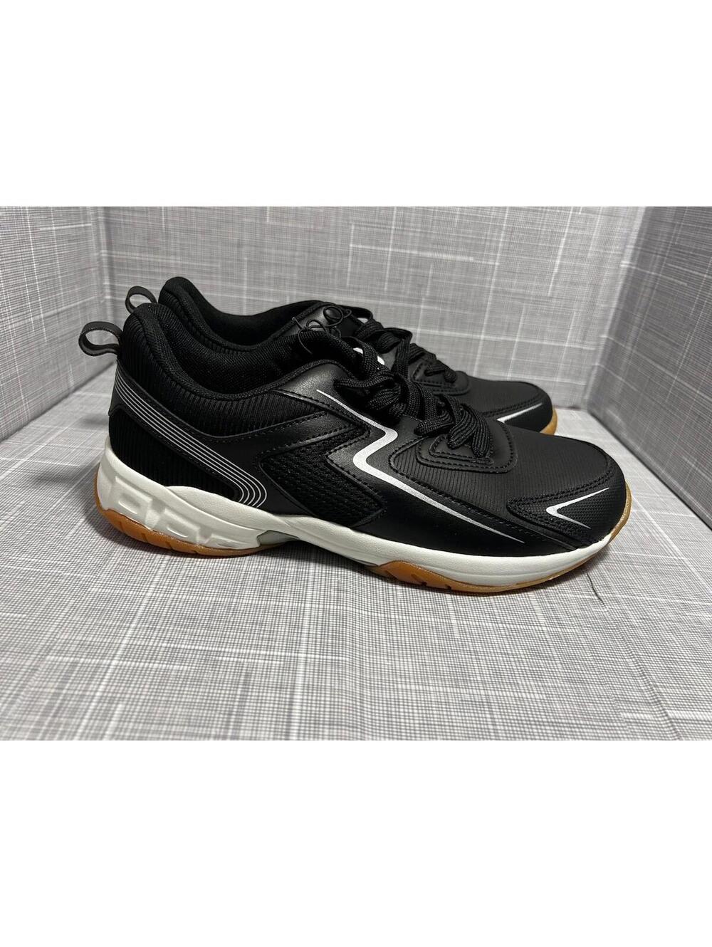 BCG Women’s Volleyball 2.0 Shoes Size 8.5 Black Silver Court Sneakers